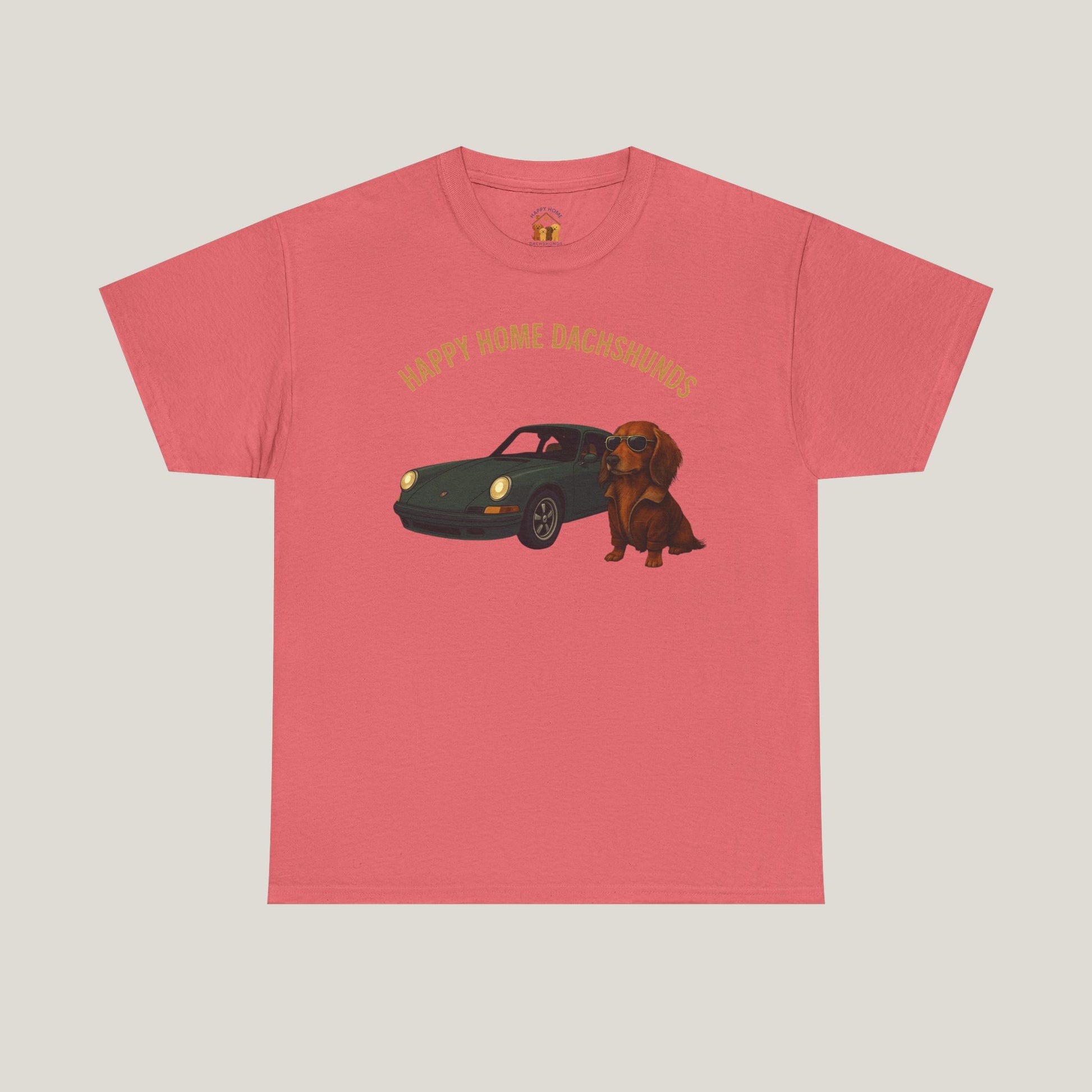 Happy Home Dachshund Car Tee