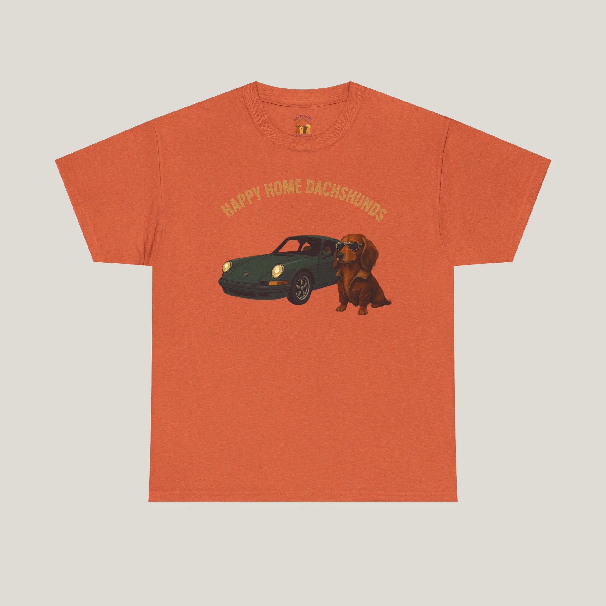 Happy Home Dachshund Car Tee