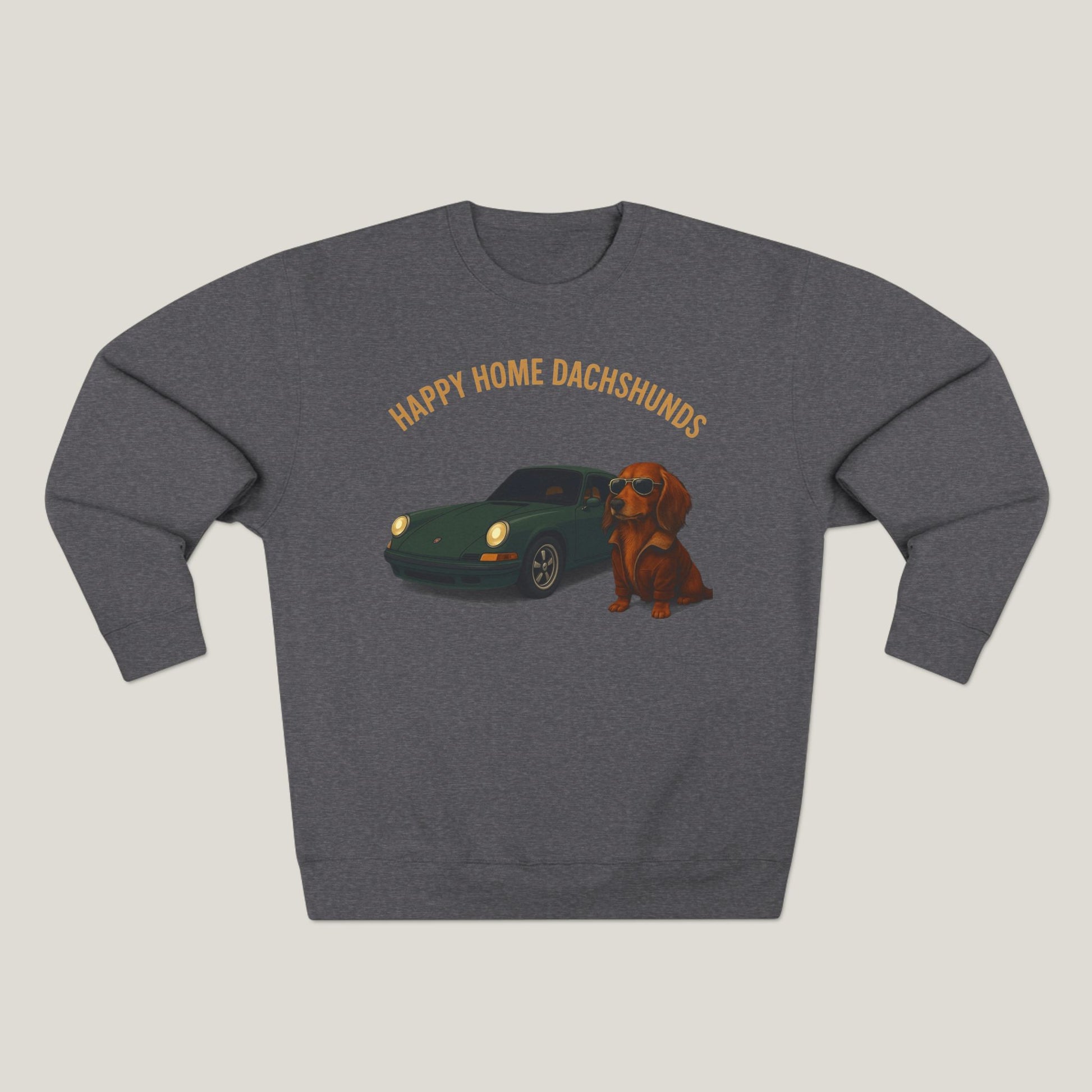 Happy Home Dachshund Car Premium Crewneck