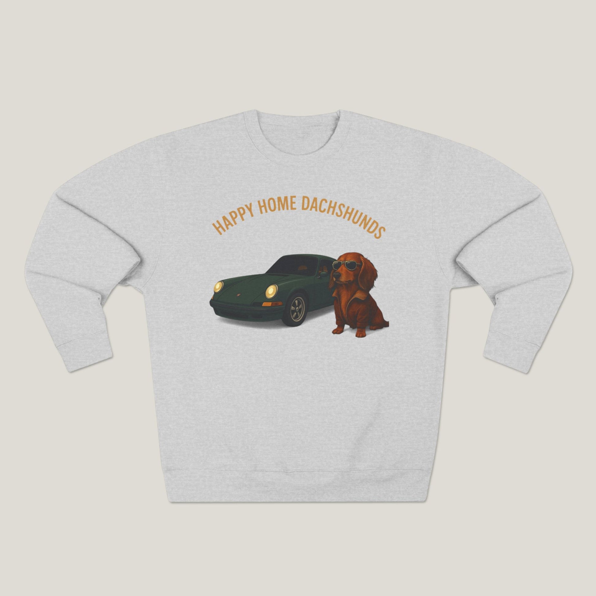 Happy Home Dachshund Car Premium Crewneck