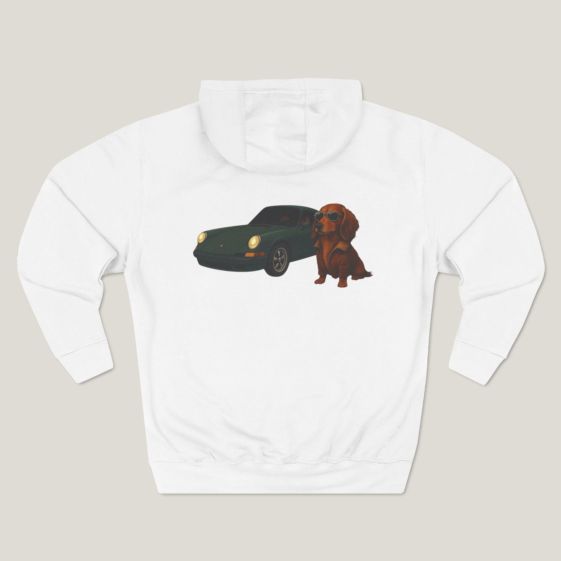 Dachshund Car Premium Hoodie