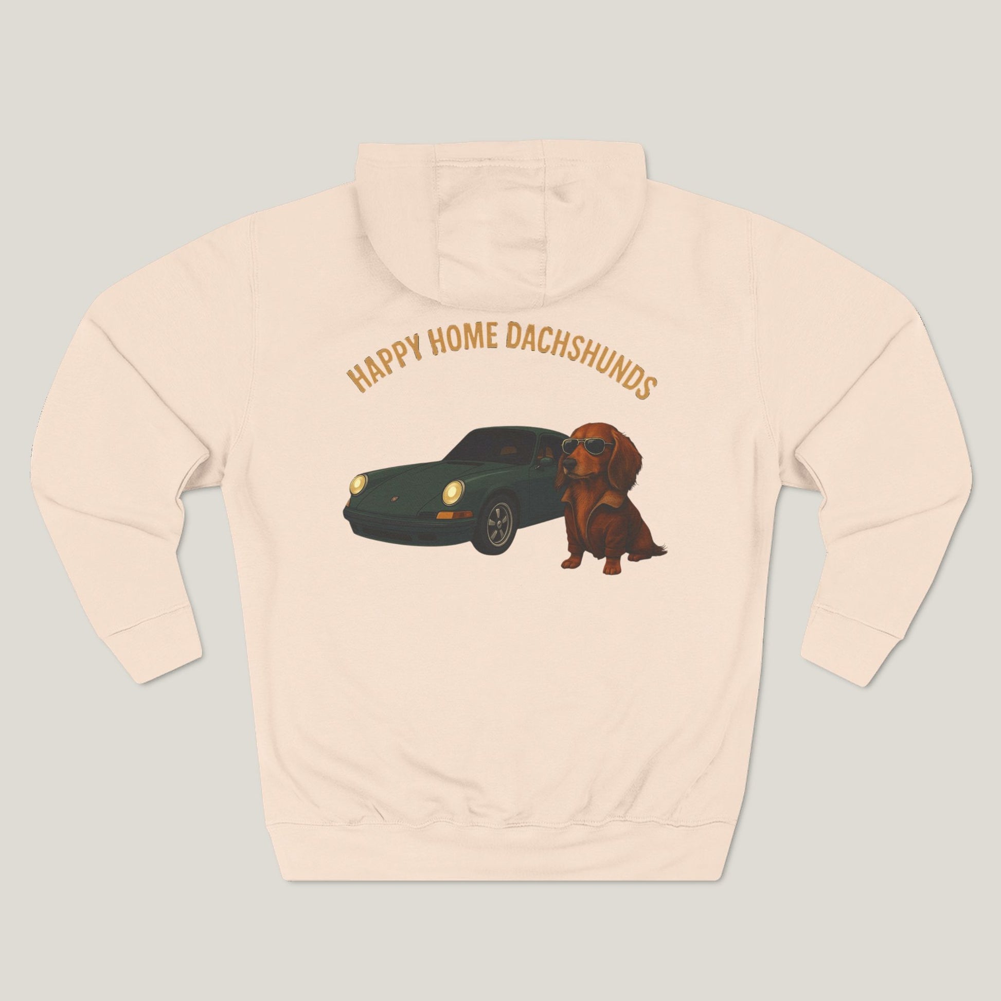 Happy Home Dachshund Car Premium Hoodie