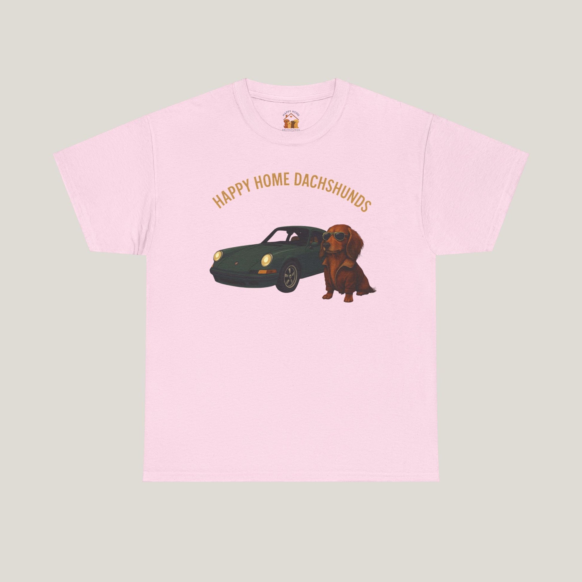 Happy Home Dachshund Car Tee