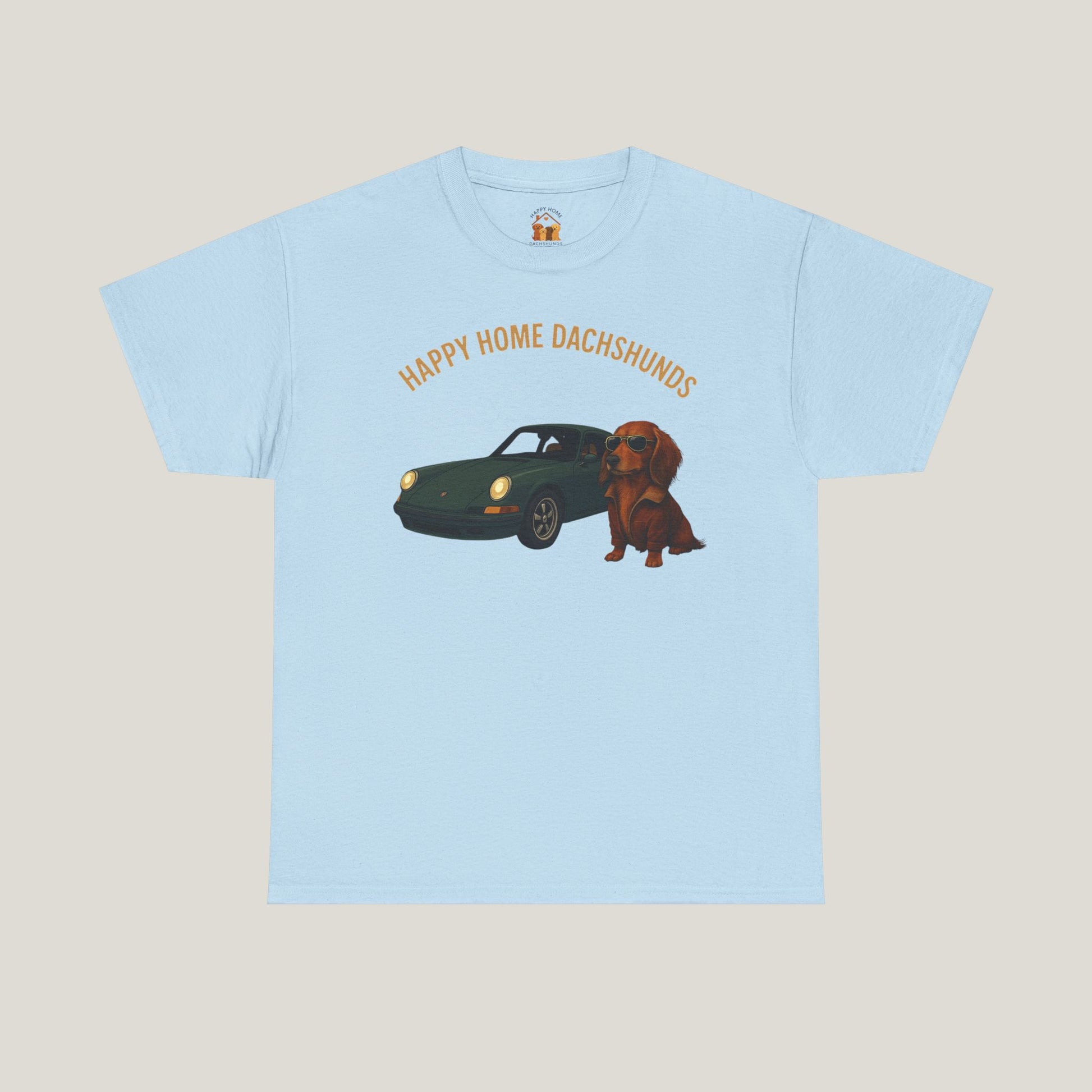 Happy Home Dachshund Car Tee
