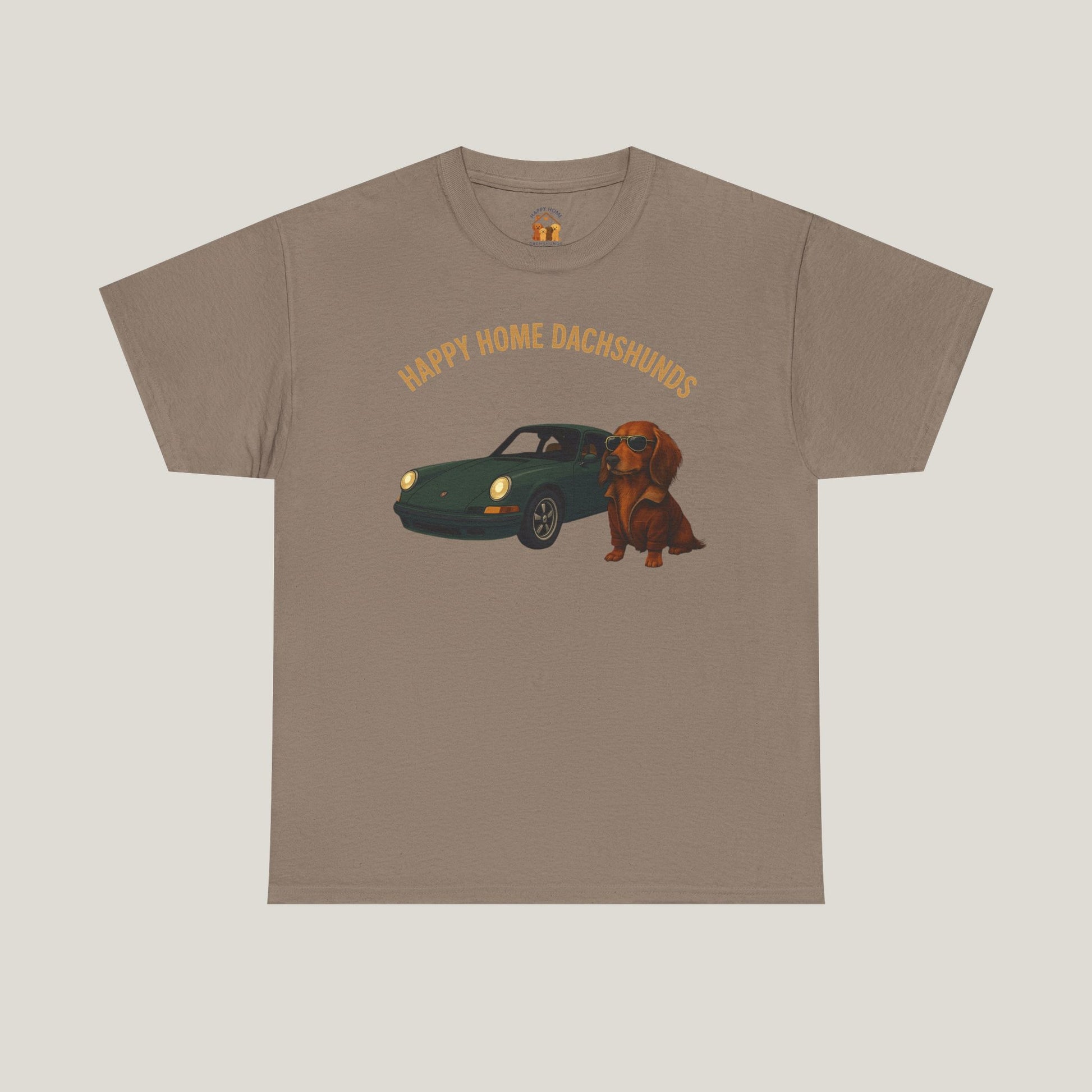 Happy Home Dachshund Car Tee