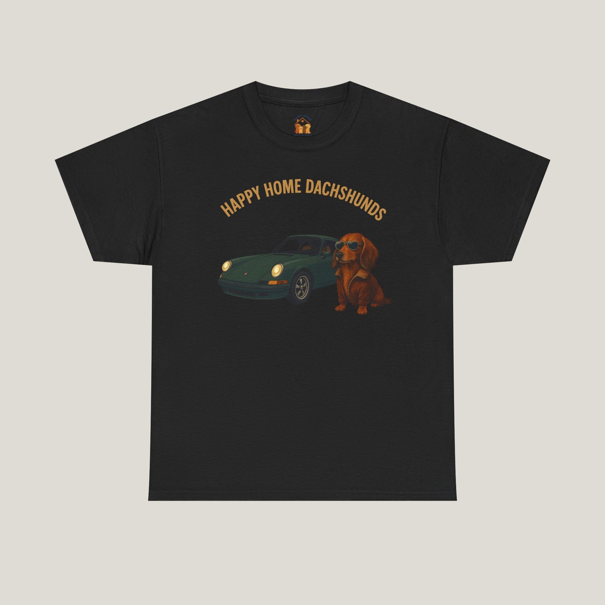 Happy Home Dachshund Car Tee