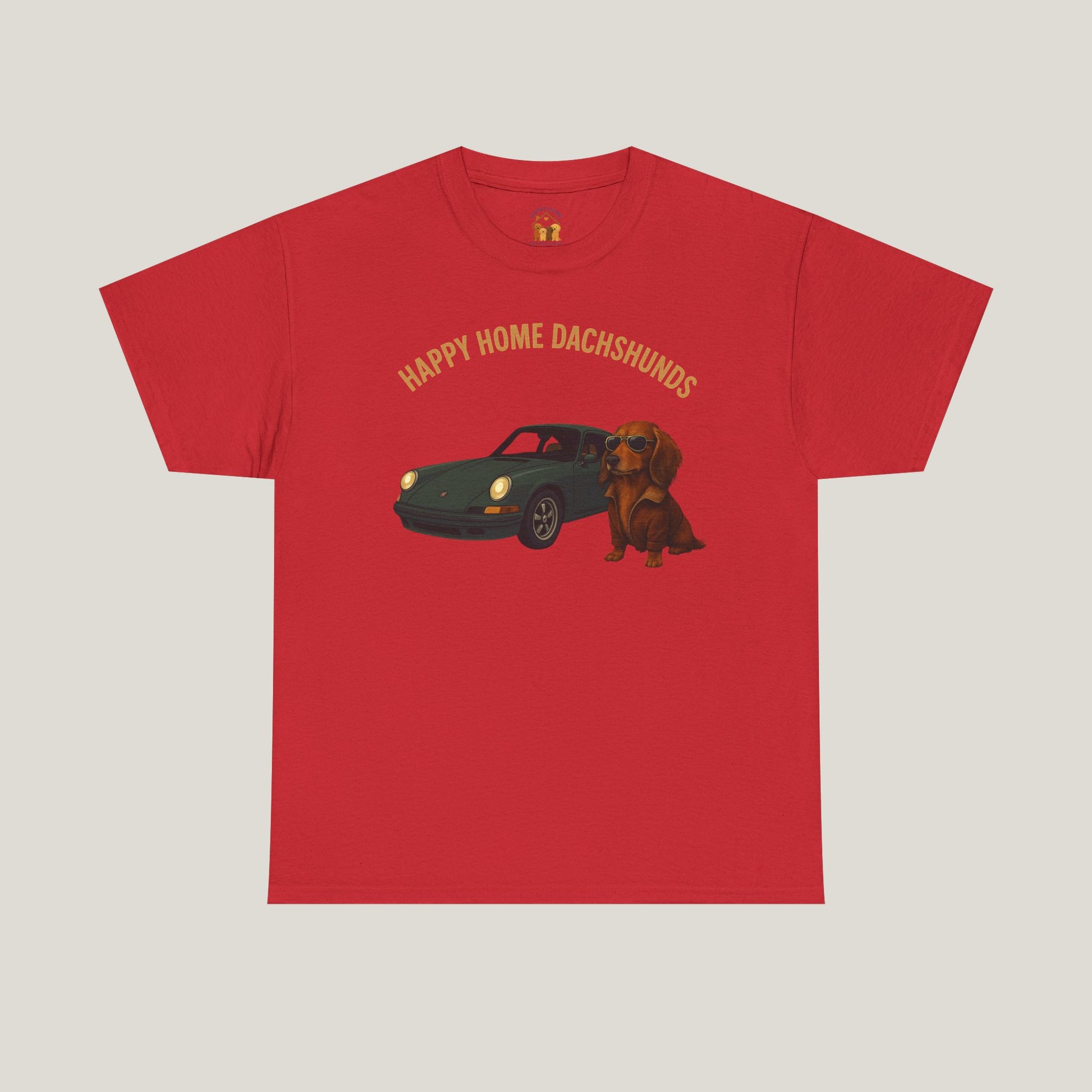 Happy Home Dachshund Car Tee