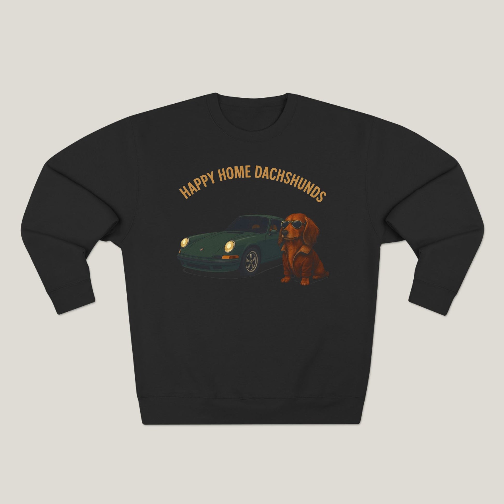 Happy Home Dachshund Car Premium Crewneck