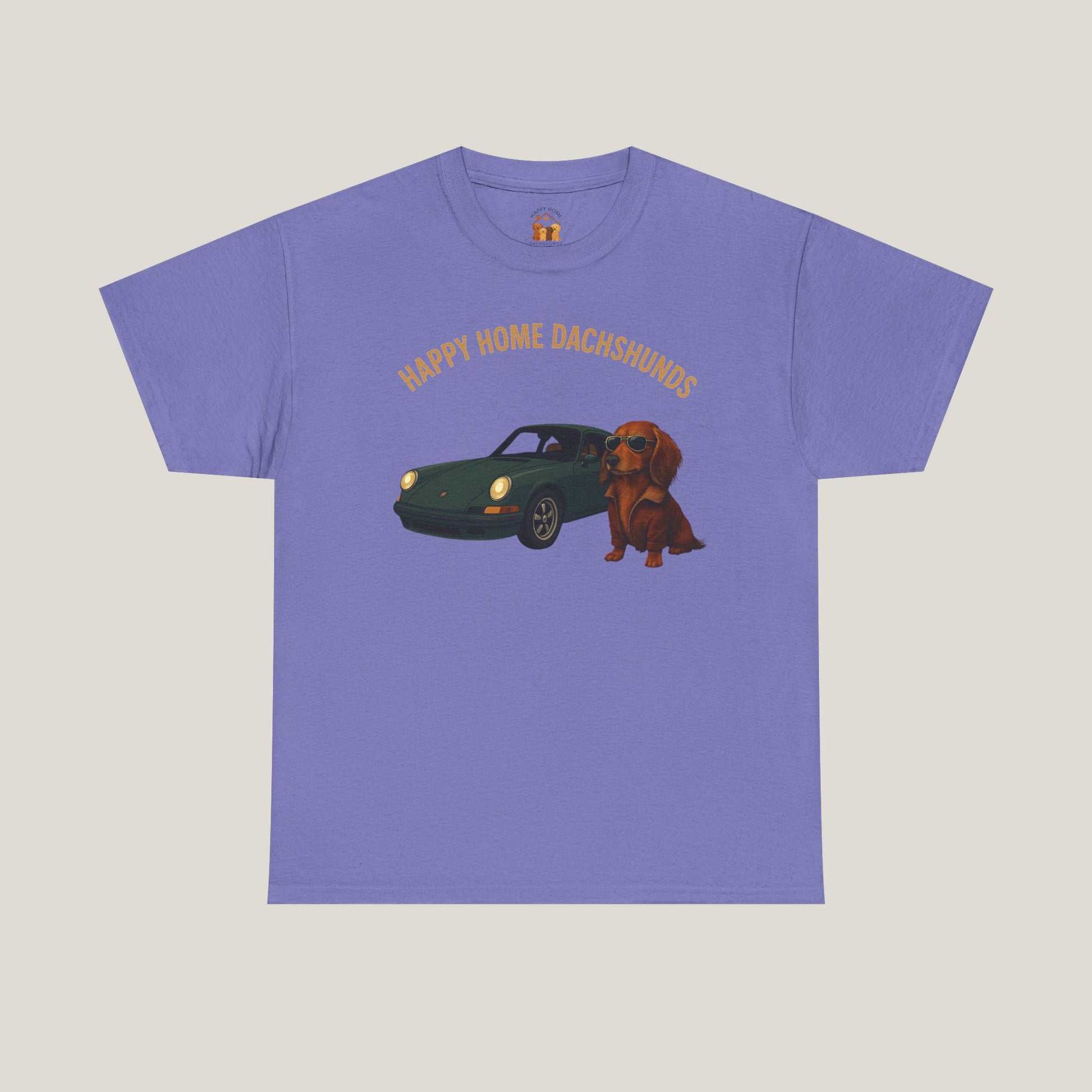 Happy Home Dachshund Car Tee