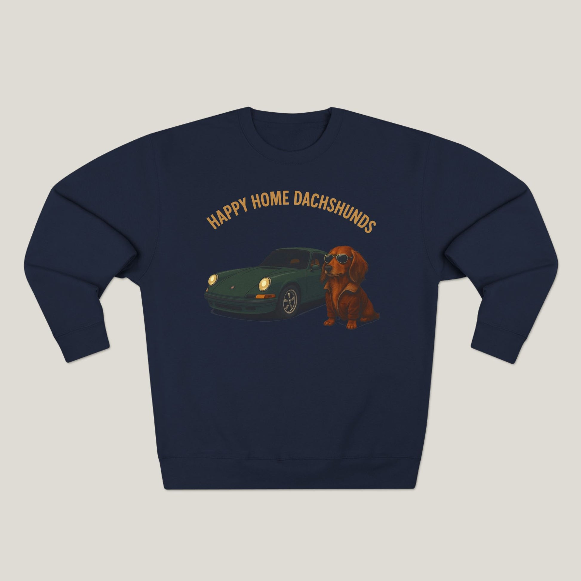 Happy Home Dachshund Car Premium Crewneck