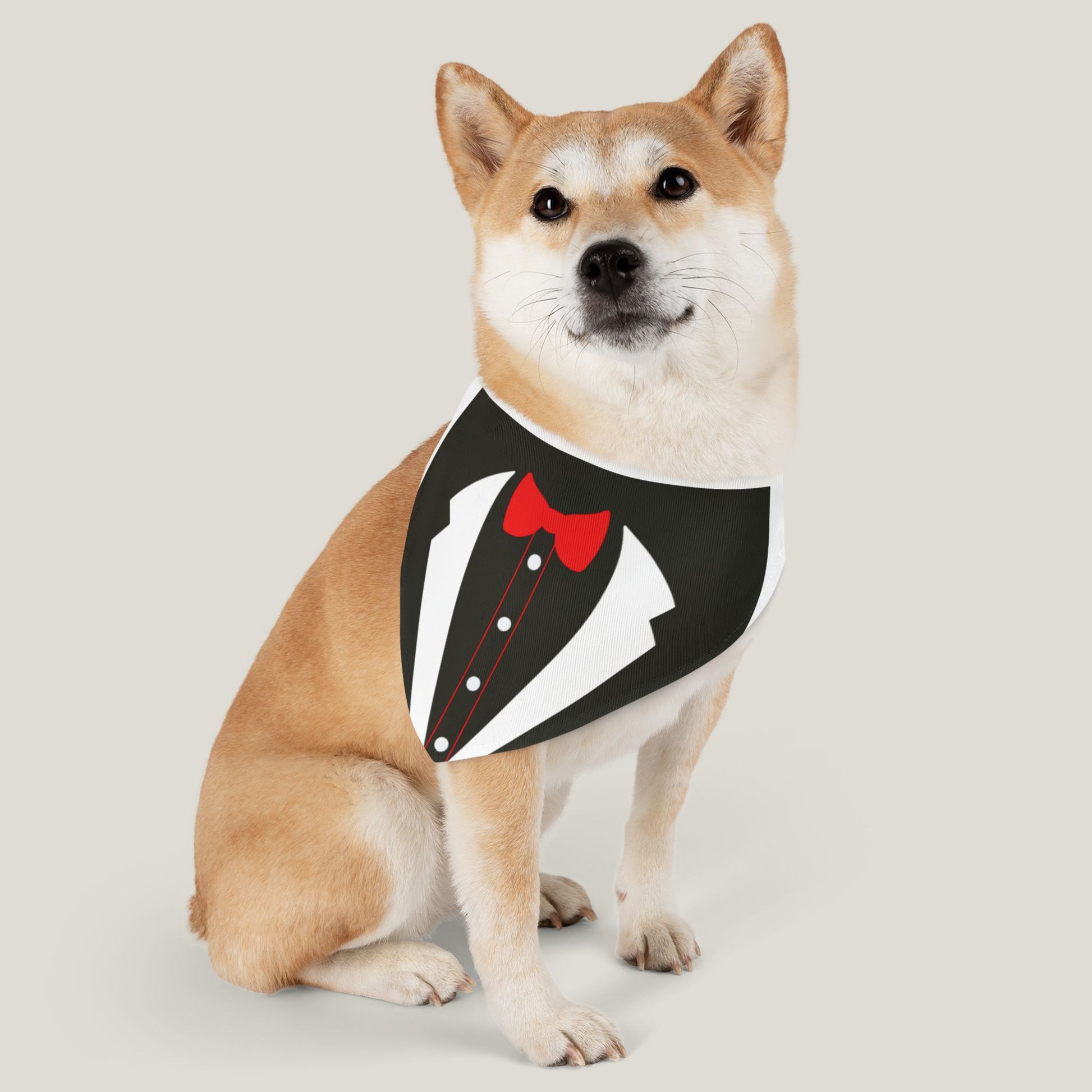 Tuxedo Bandana Dog Collar