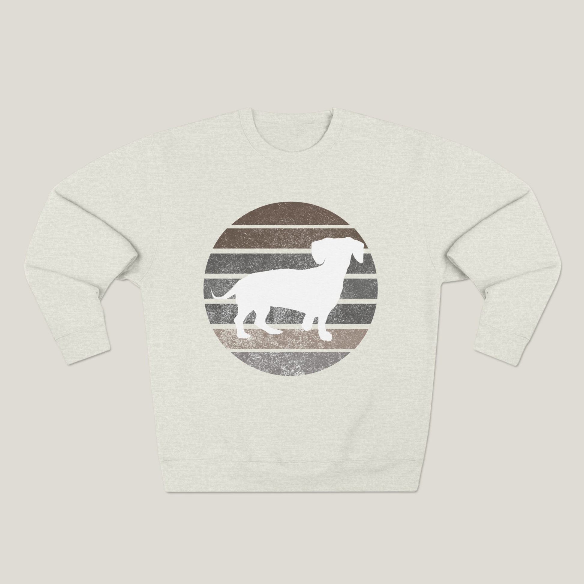 Dachshund Dad Logo Premium Crewneck