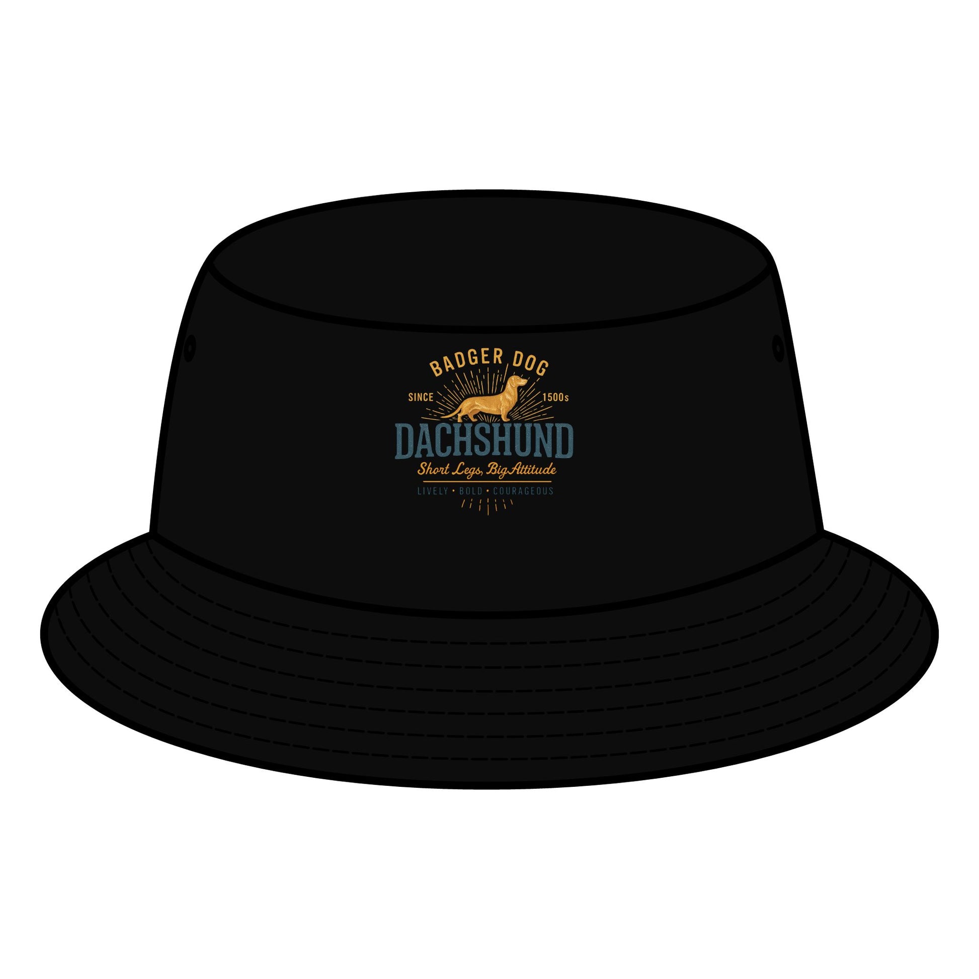 Badger Dog Dachshund Bucket Hat