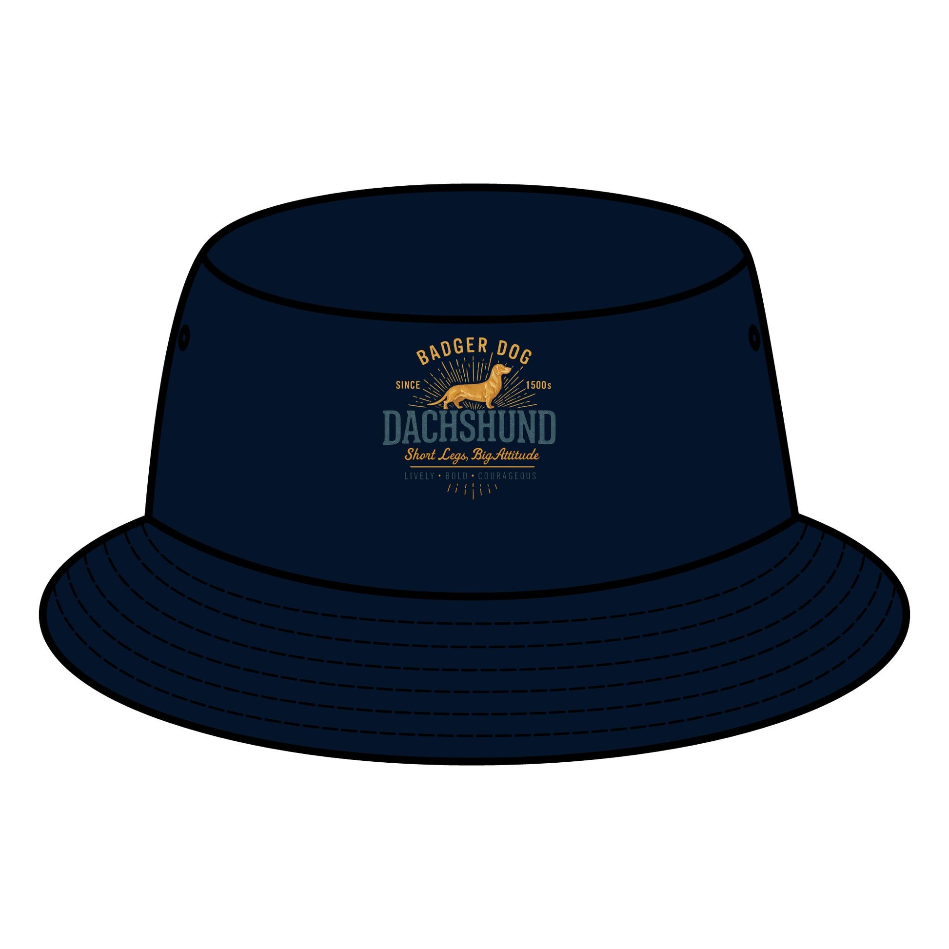 Badger Dog Dachshund Bucket Hat