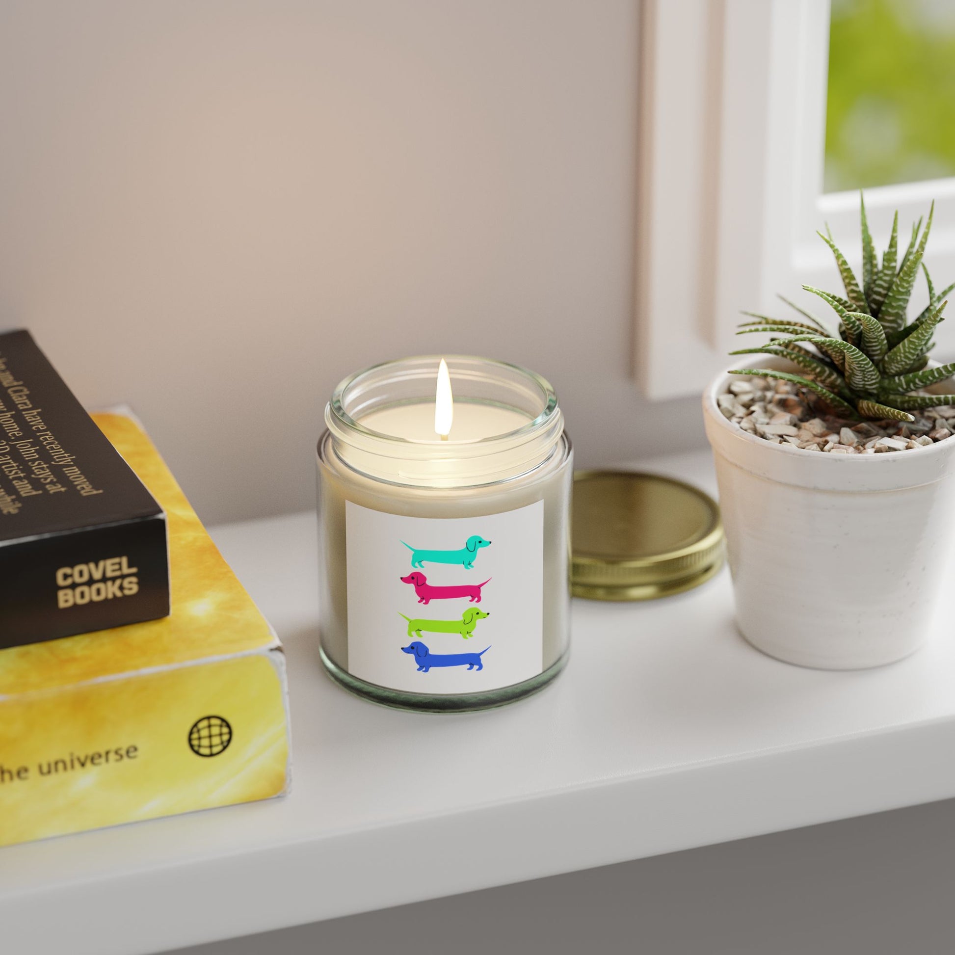 Colorful Dachshunds Scented Candle