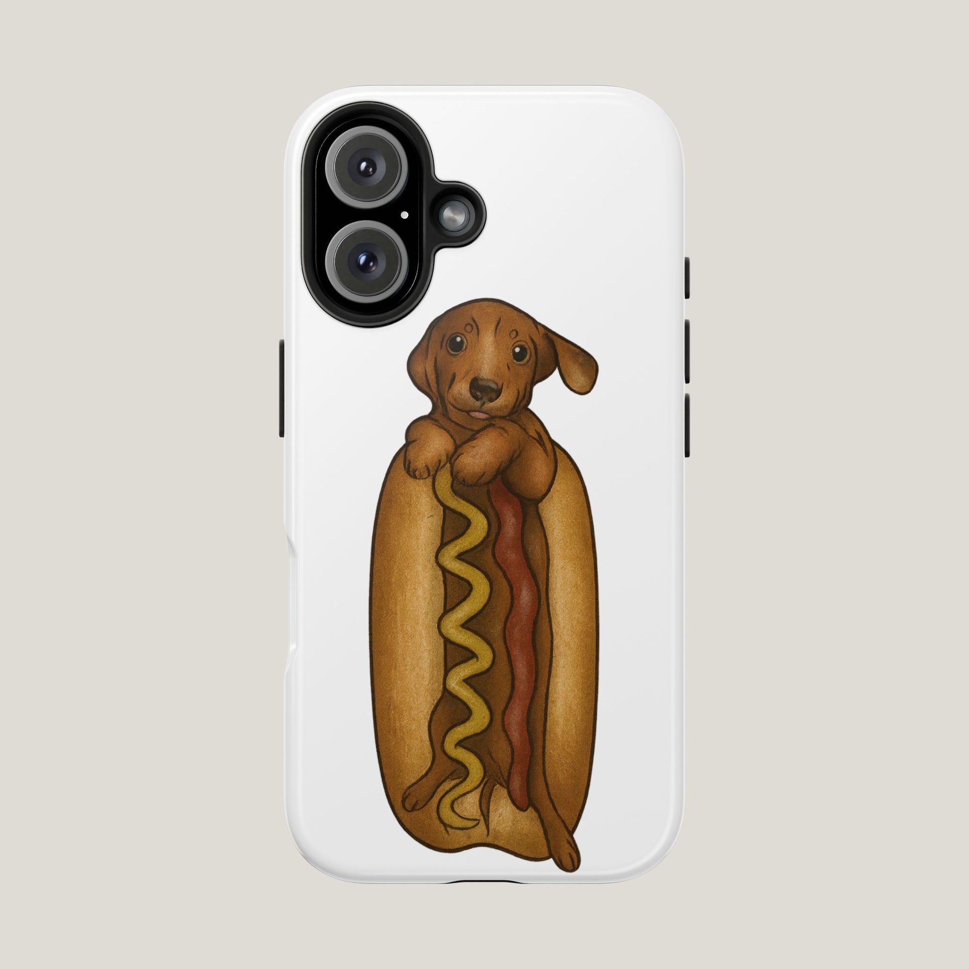 Dachshund In a Hot Dog Tough Case