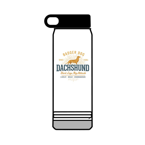 32 oz Dachshund Water Bottle