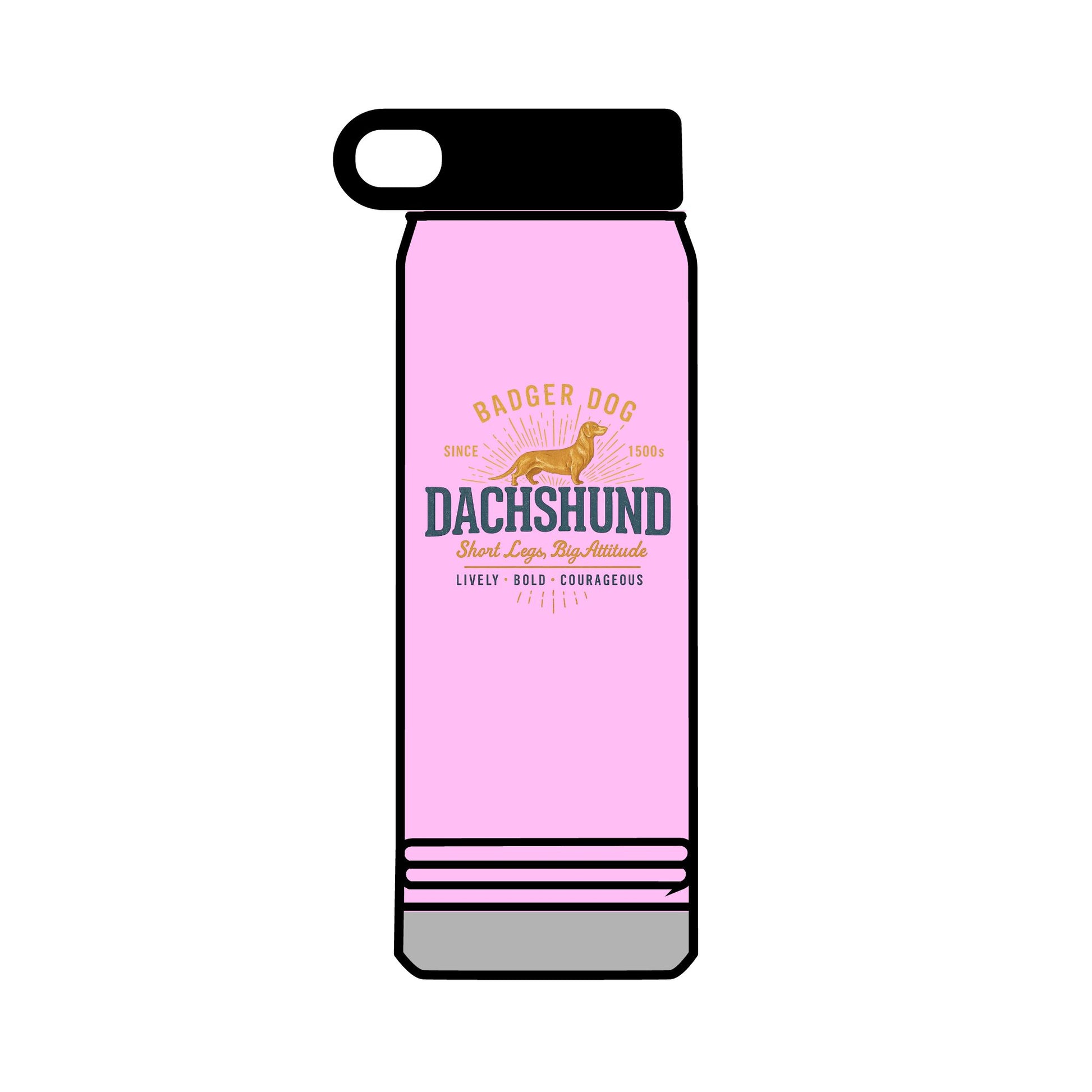 32 oz Dachshund Water Bottle