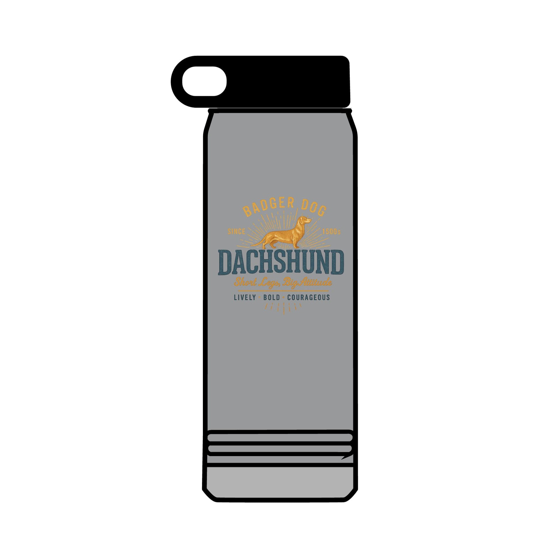 32 oz Dachshund Water Bottle