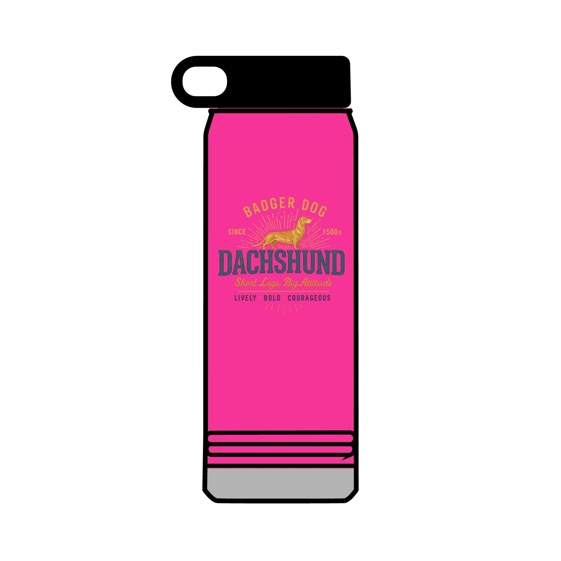 32 oz Dachshund Water Bottle