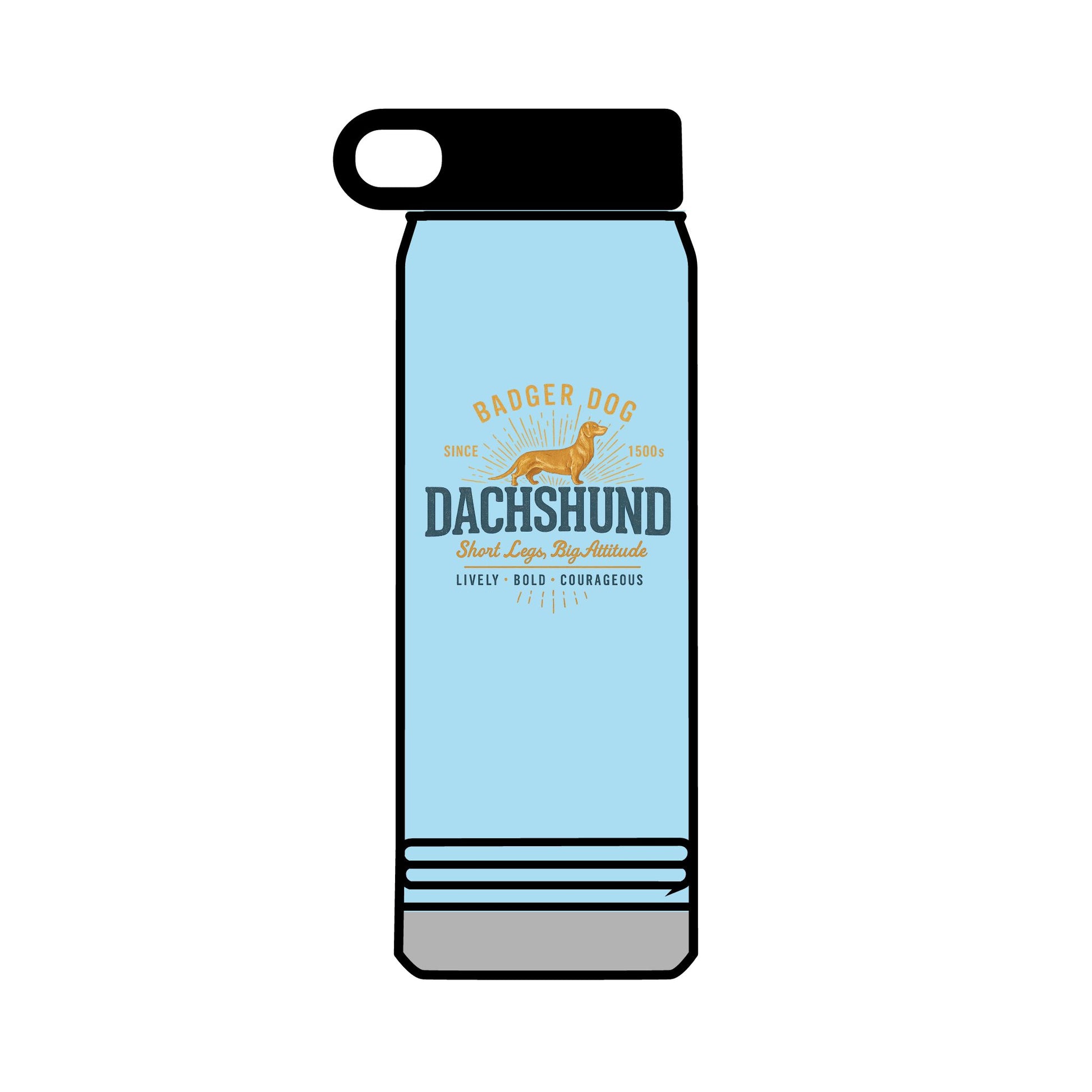 32 oz Dachshund Water Bottle