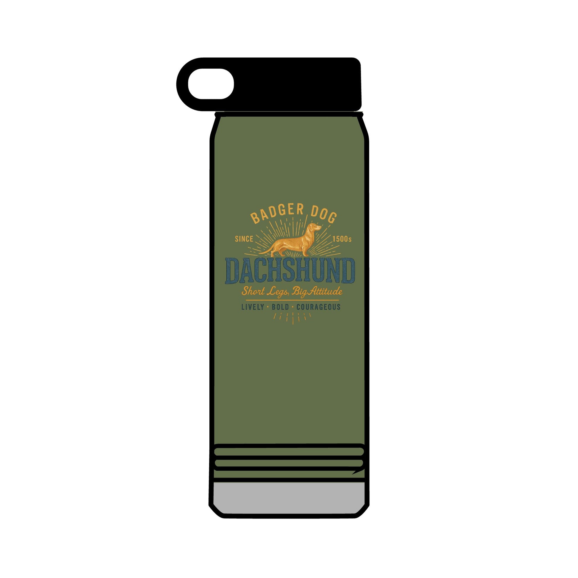 32 oz Dachshund Water Bottle