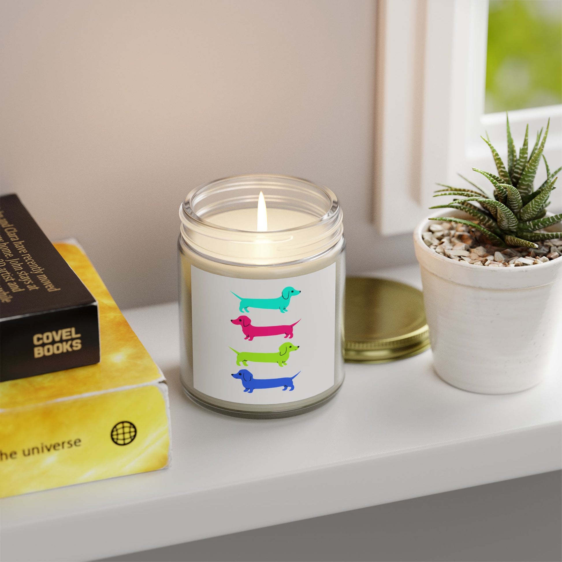Colorful Dachshunds Scented Candle