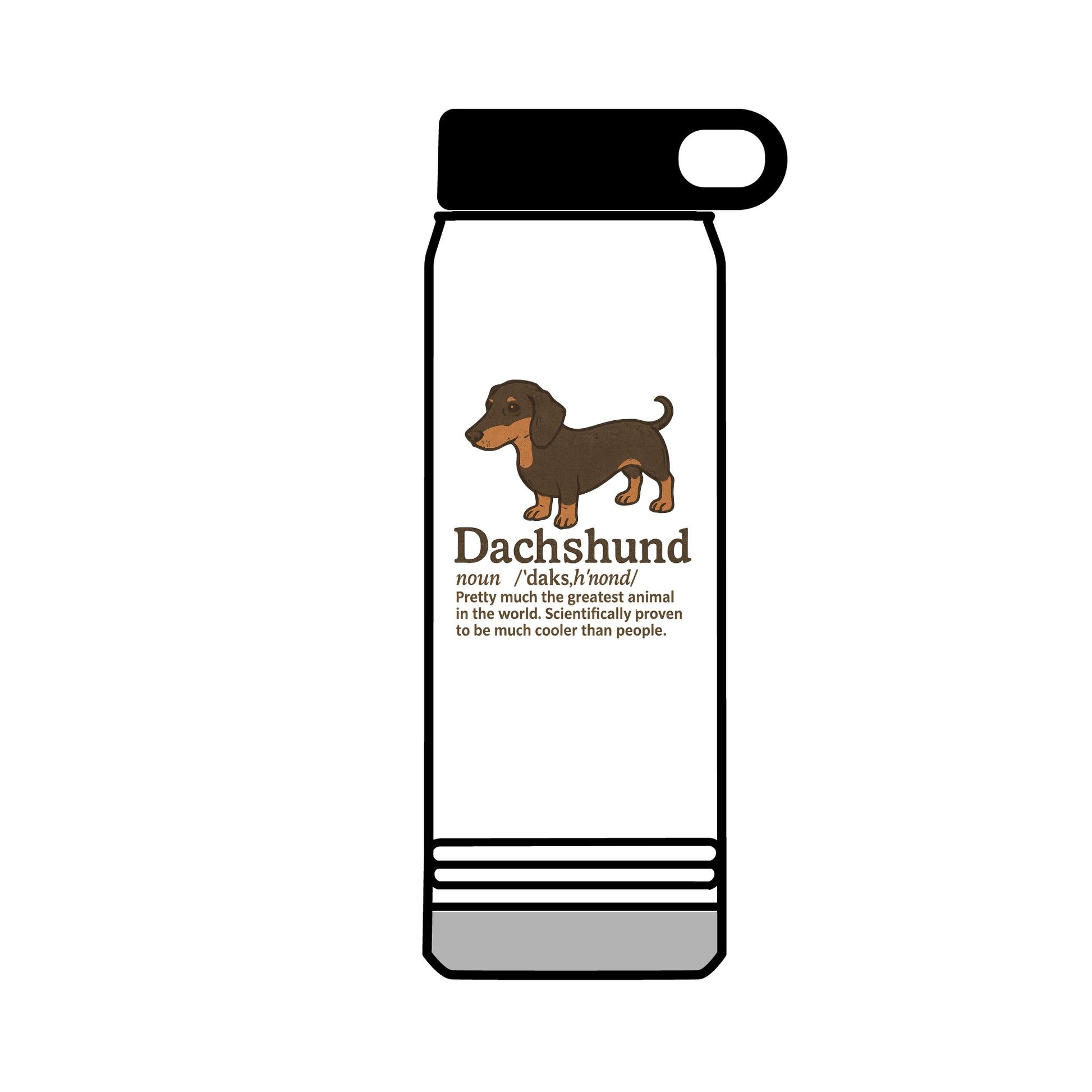 32 oz Dachshund Water Bottle