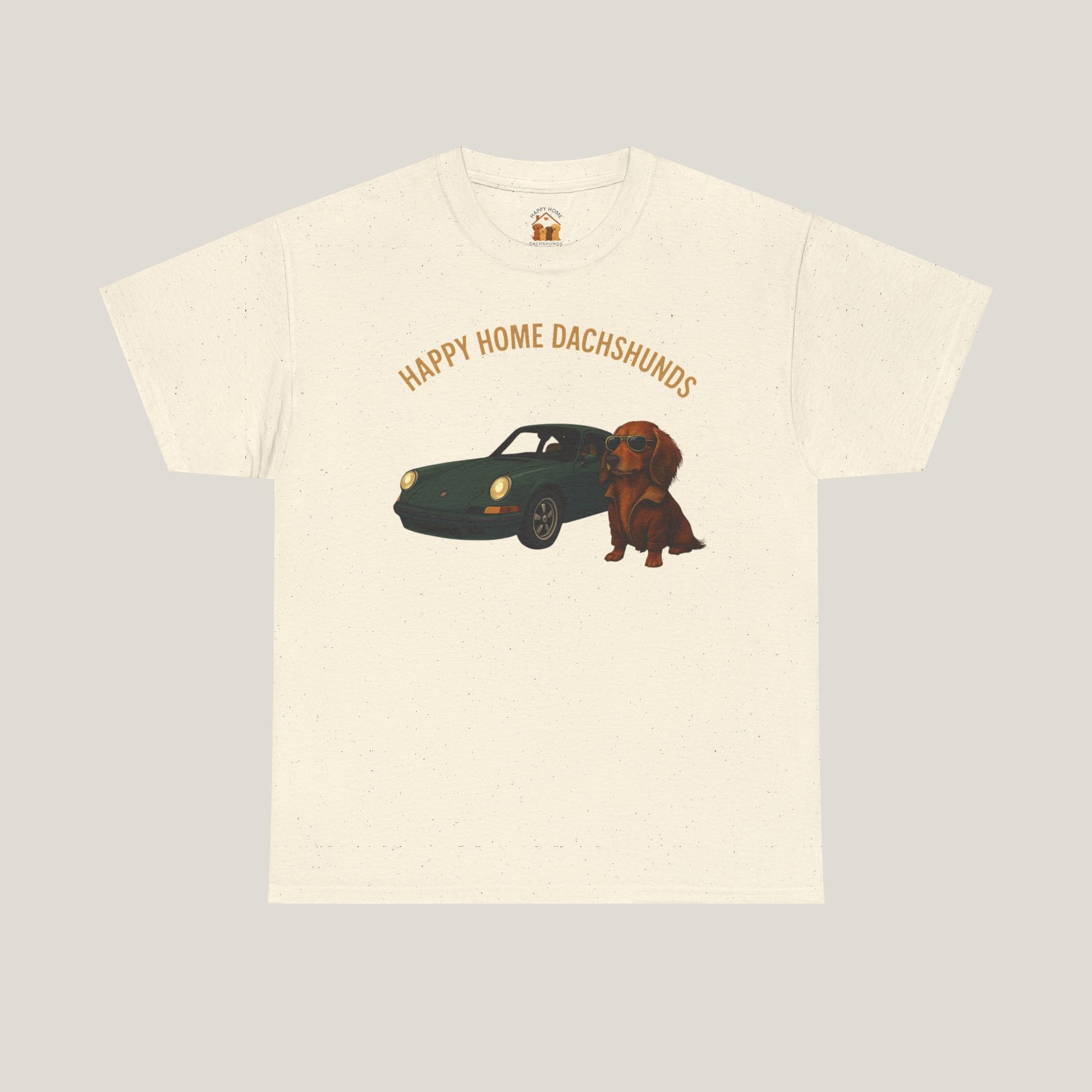Happy Home Dachshund Car Tee
